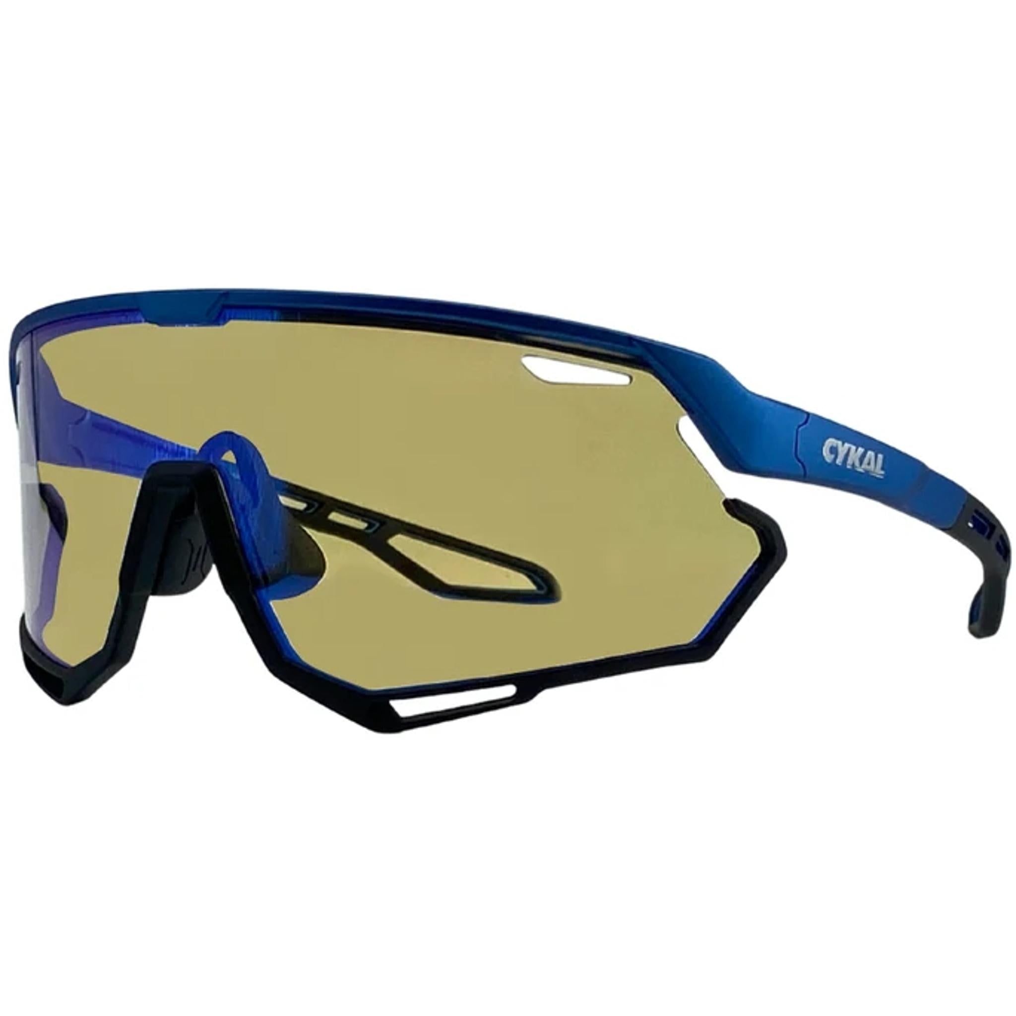 Cykal Distance Sunglasses Matte Black/Blue Flash - Photocromic Lens