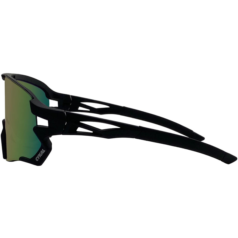 Cykal Hammer Sunglasses Matte Black - Red Flash Lens