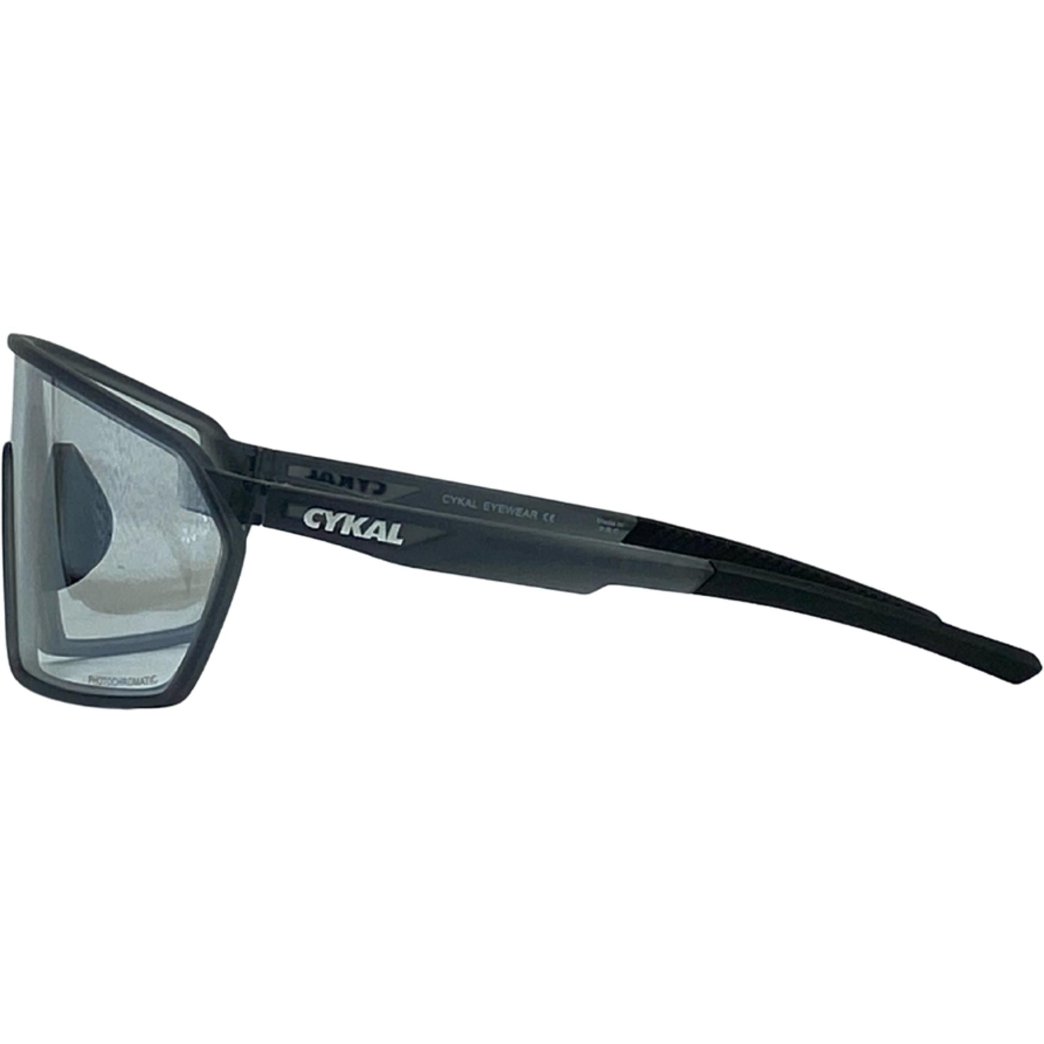 Cykal Handlebar Sunglasses Matte Black - Smoke Flash Photochromic Lens