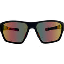 Cykal Limit Sunglasses Matte Black - Red Flash Polarised Lens