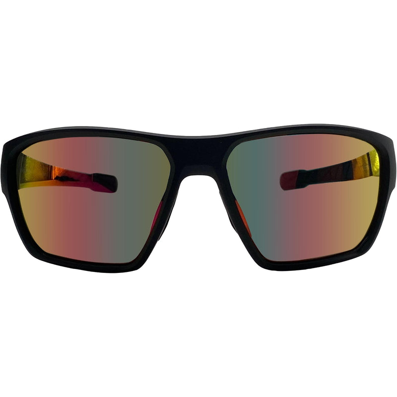 Cykal Limit Sunglasses Matte Black - Red Flash Polarised Lens