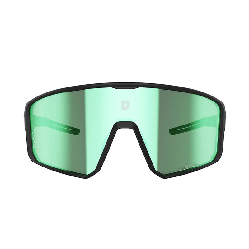 ULAC Neo Vue Luft Sunglasses Black/Boost Blue + Clear Lens