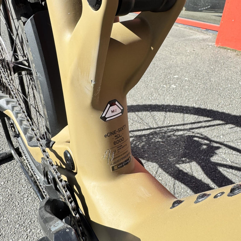 EX-DEMO Merida eOne-Sixty SL 6000 Electric Enduro Bike 400Wh Battery Silk River Clay/Gold (Medium)