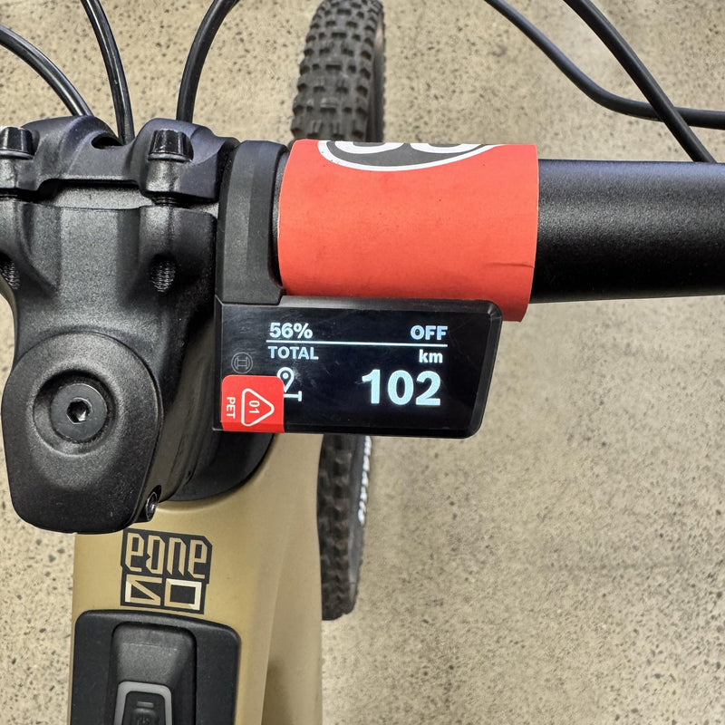 EX-DEMO Merida eOne-Sixty SL 6000 Electric Enduro Bike 400Wh Battery Silk River Clay/Gold (Medium)