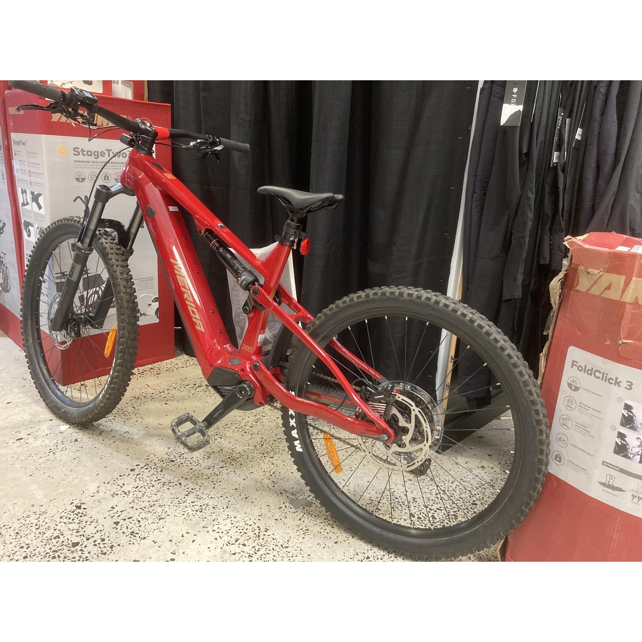 EX-DEMO Merida eOne Sixty 400 Electric Enduro Bike Heritage Red (Large)