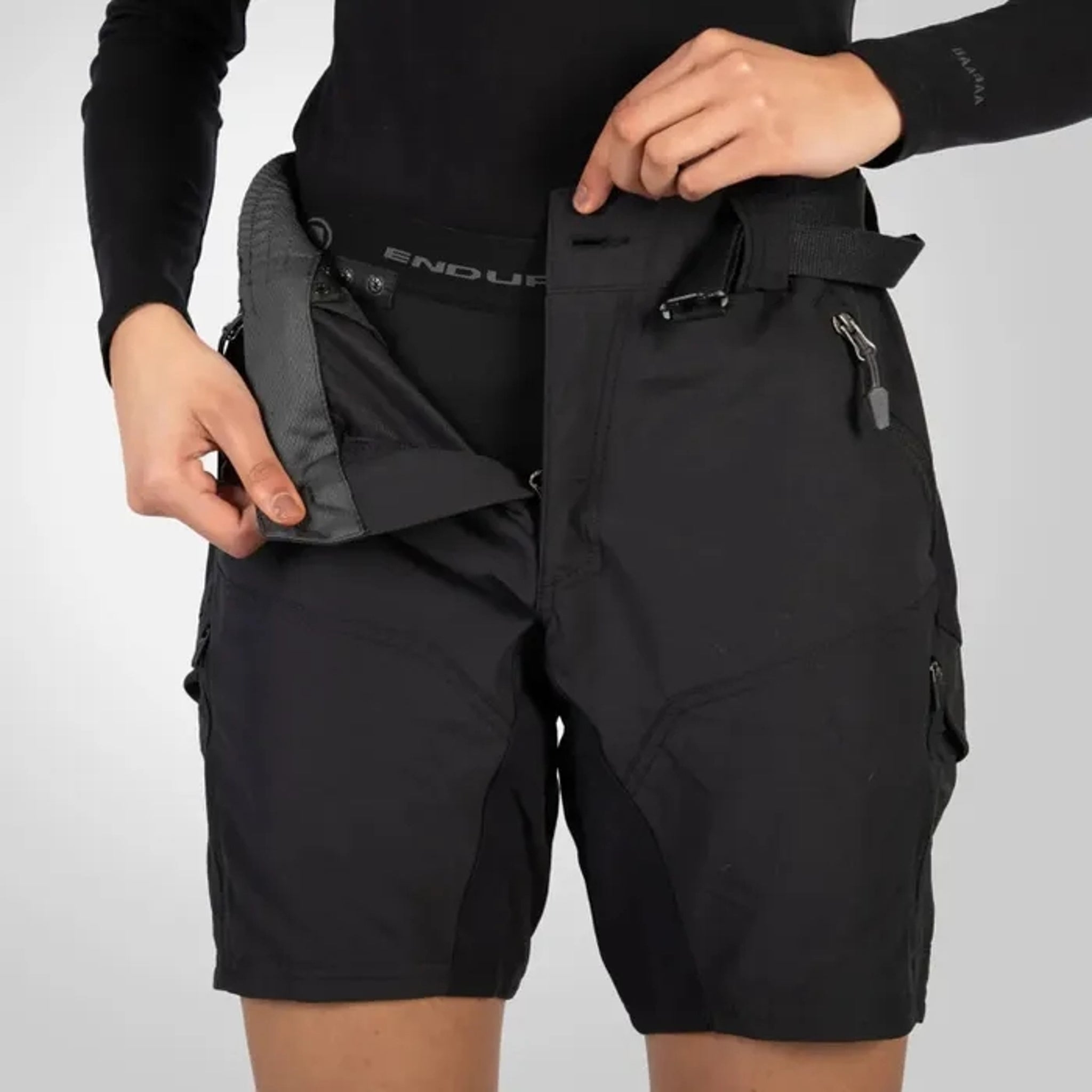 Endura Hummvee Womens MTB Shorts with Liner Black
