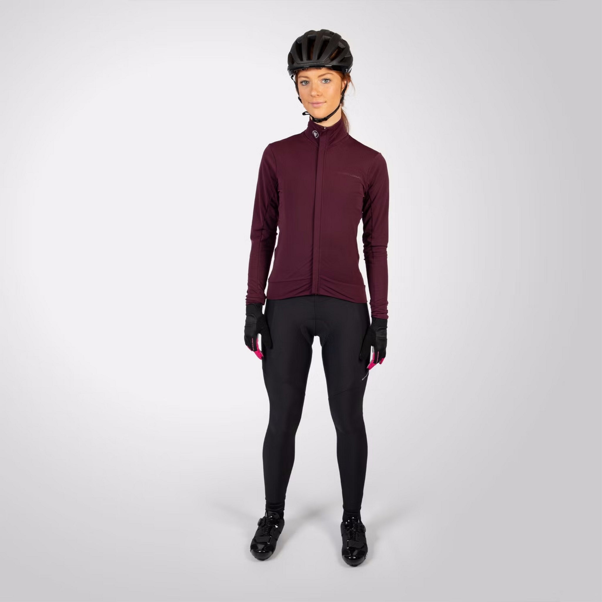 Endura Women's Xtract Roubaix Long Sleeve Jersey Aubergine