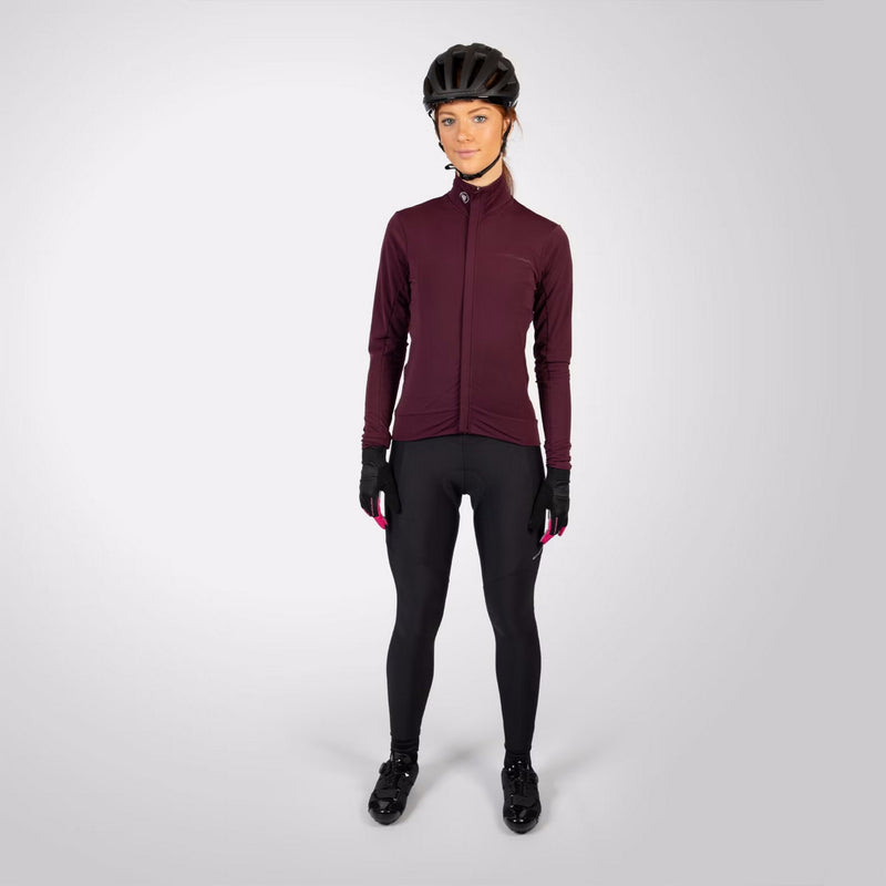 Endura Women's Xtract Roubaix Long Sleeve Jersey Aubergine