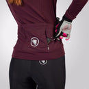 Endura Women's Xtract Roubaix Long Sleeve Jersey Aubergine