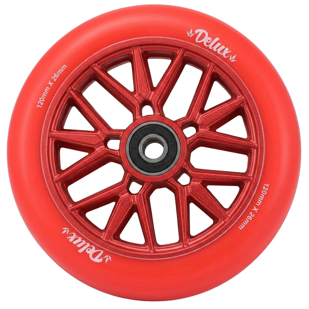 Envy Delux Scooter Wheel (1pc) 120 x 26mm Red