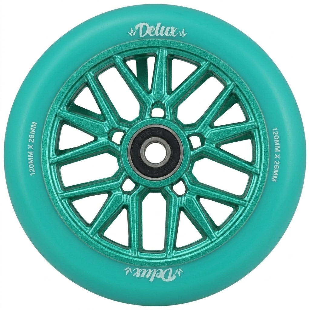 Envy Delux Scooter Wheel (1pc) 120 x 26mm Teal