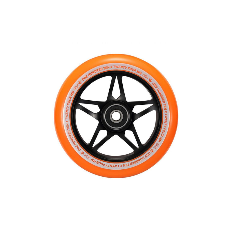 Envy S3 Wheel Black/Orange 120mm x 24mm