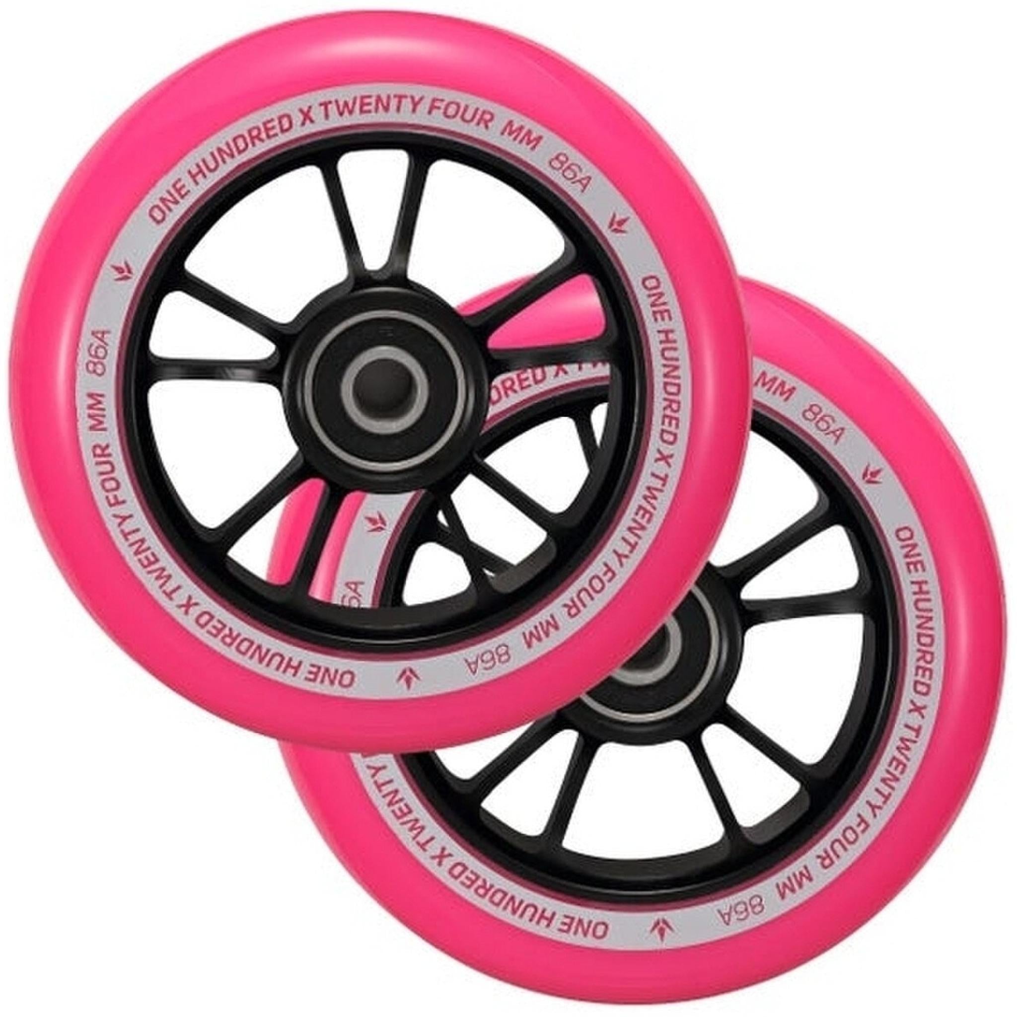Envy Scooter 100mm Wheel Pair Pink/Black