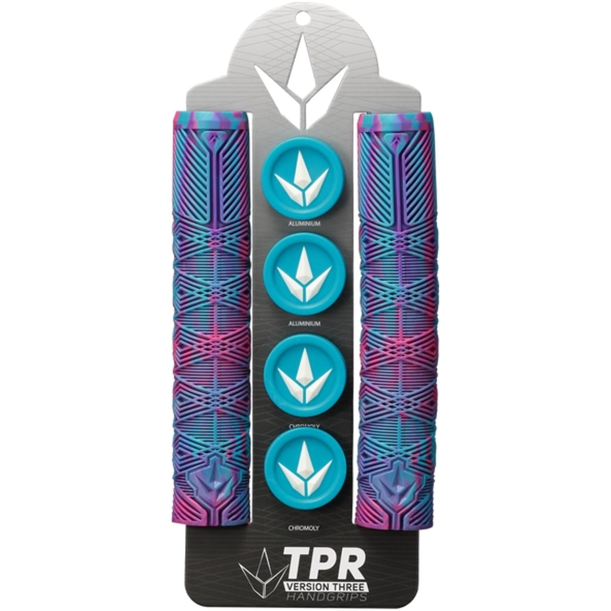 Envy V3 Scooter Grips Pink/Teal/Purple