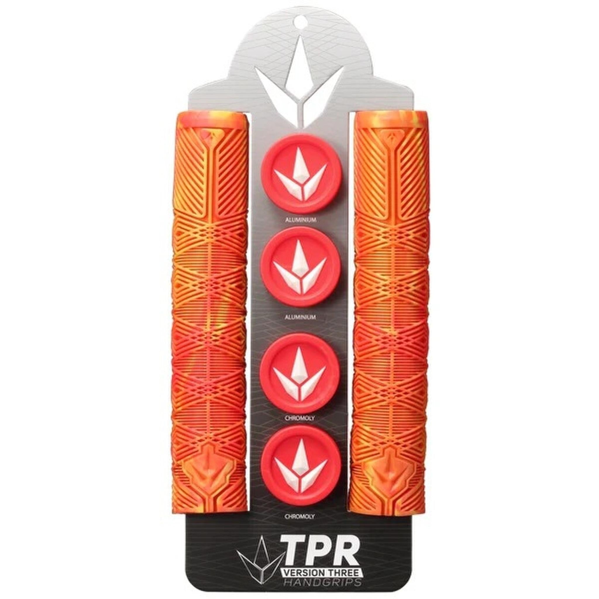 Envy v2 TPR Scooter Grips Orange/Red