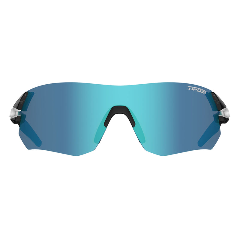 Tifosi Tsali Cycling Sunglasses Crystal Smoke White/Clarion Blue /AC Red/ Clear Lens