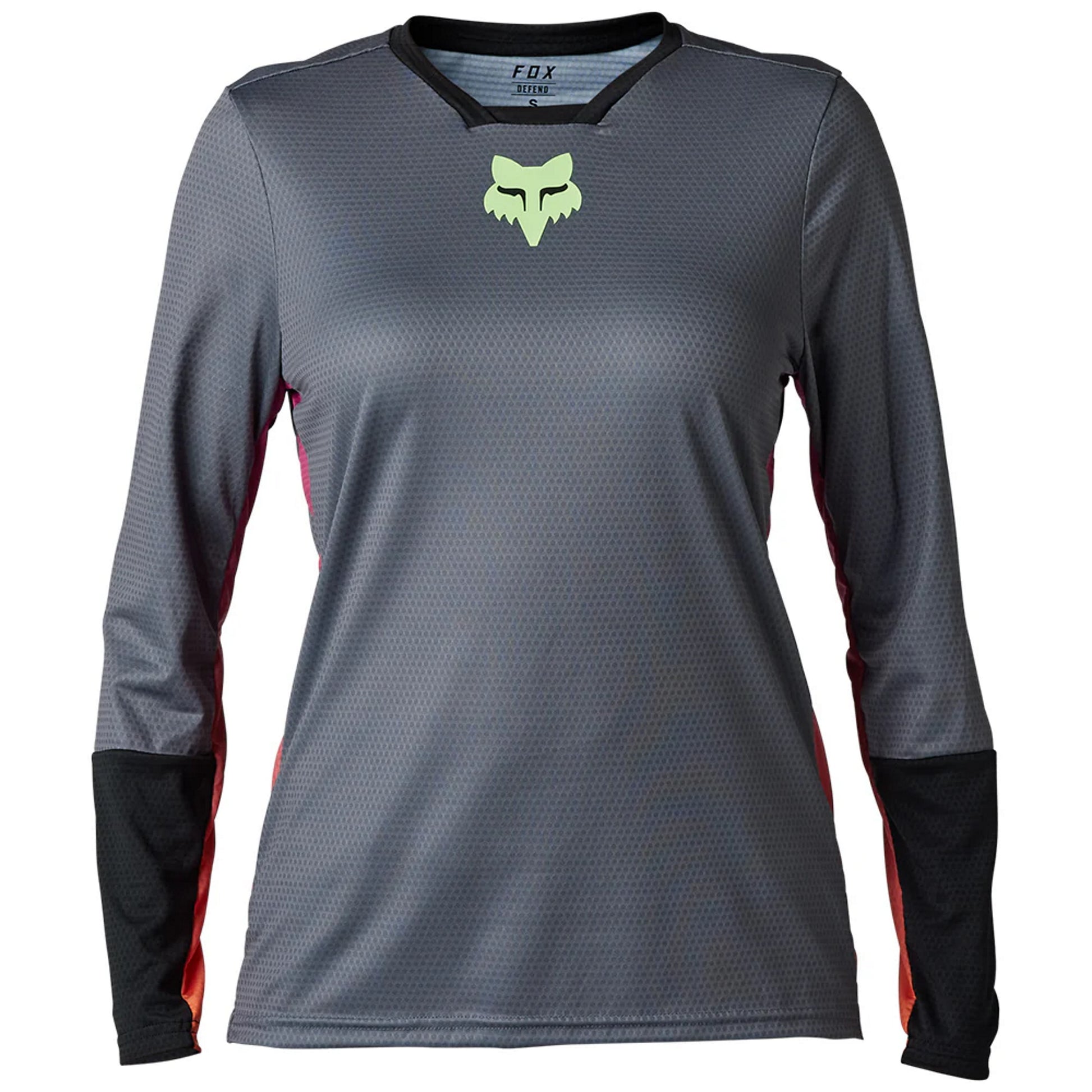 Fox Women's Defend Race Long Sleeve Jersey Pewter