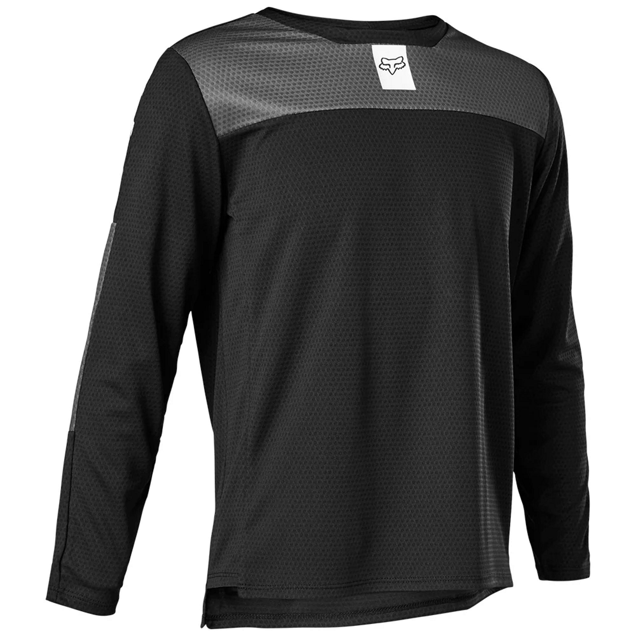 Fox Youth Defend Long Sleeve Jersey Black