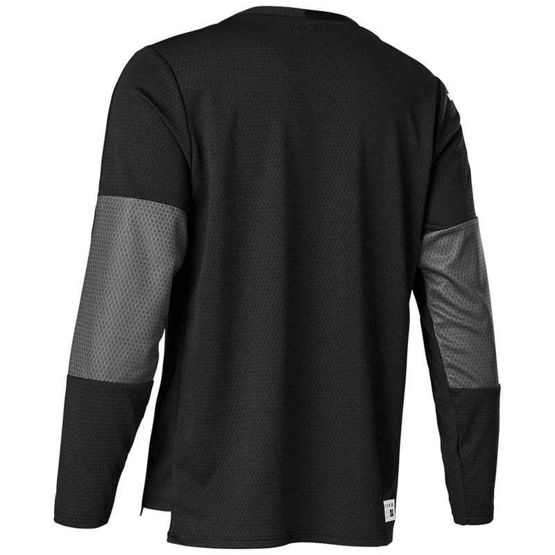 Fox Youth Defend Long Sleeve Jersey Black