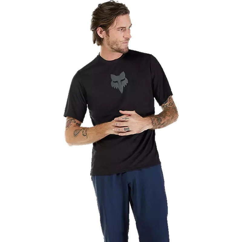 Fox Ranger Short Sleeve Jersey Black/Fox Head 2025