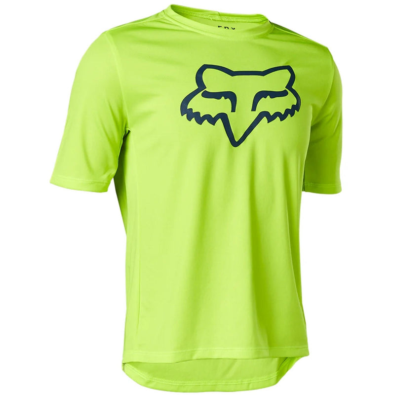 Fox Ranger Youth Jersey Fox Head Fluro Yellow (Medium)