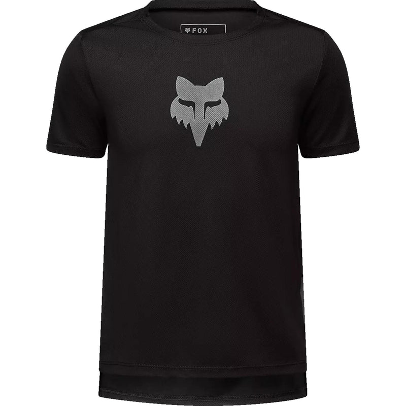 Fox Ranger Youth Short Sleeve Jersey Black/Fox Head 2025