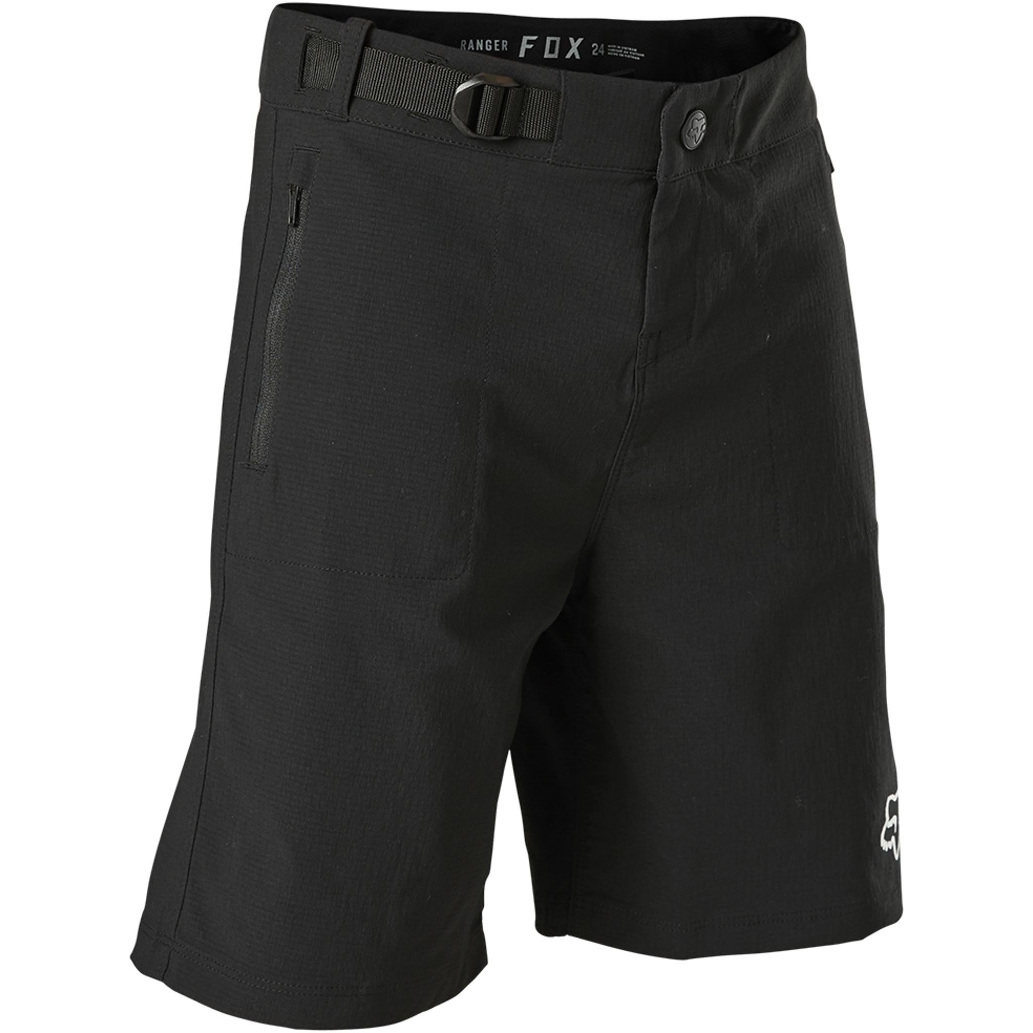 Fox Ranger Youth Shorts (with Liner) Black