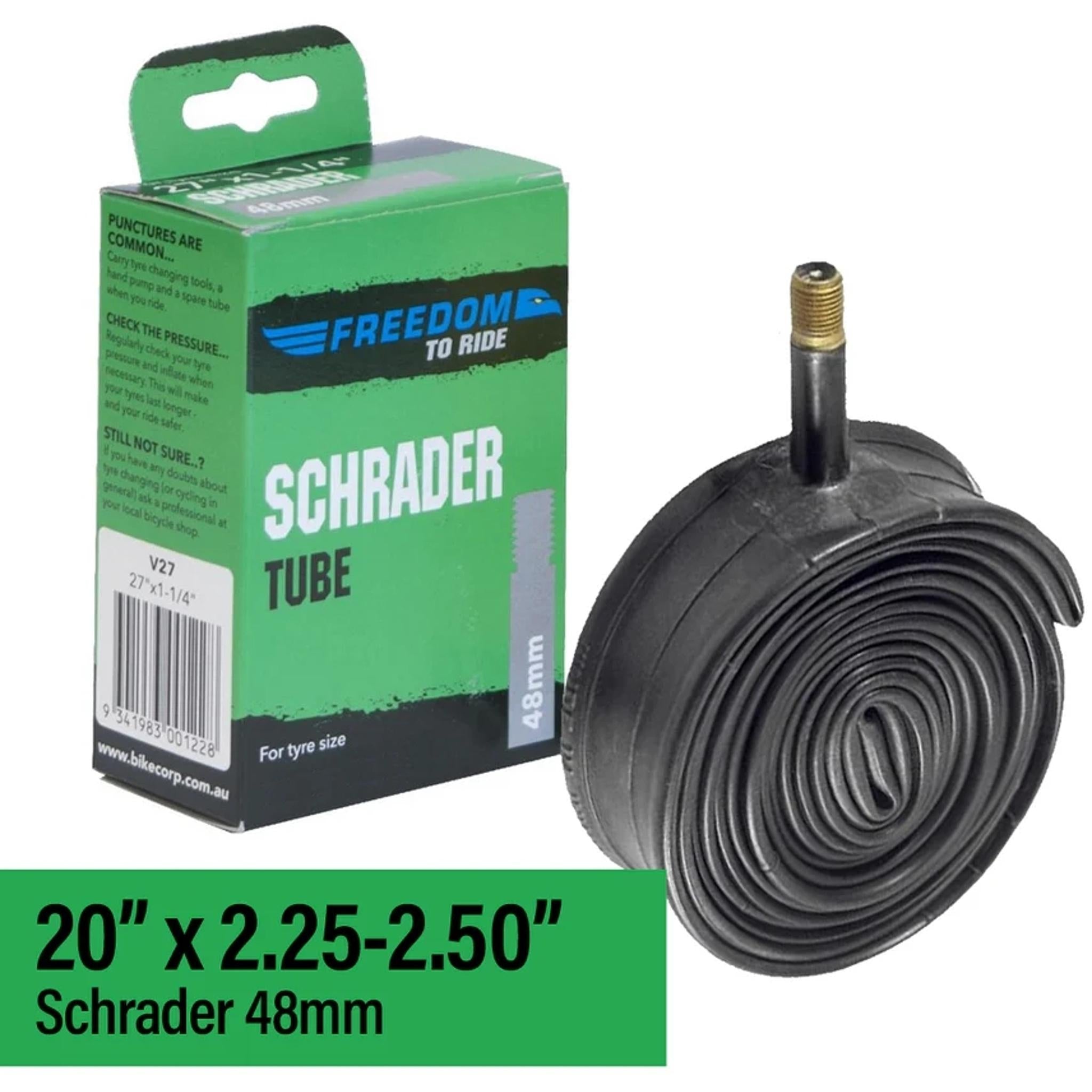 Freedom 48mm Schrader Valve Inner Tube 20 x 2.25-2.50"