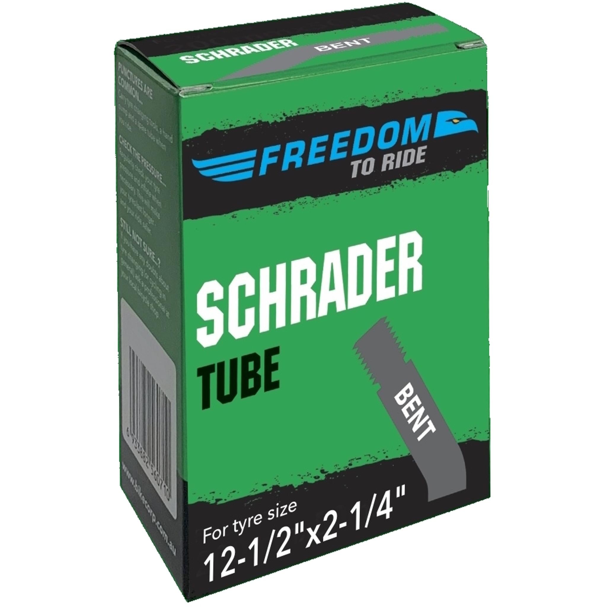 Freedom Schrader Valve Tube 12-1/2x2-1/4" Bent Valve