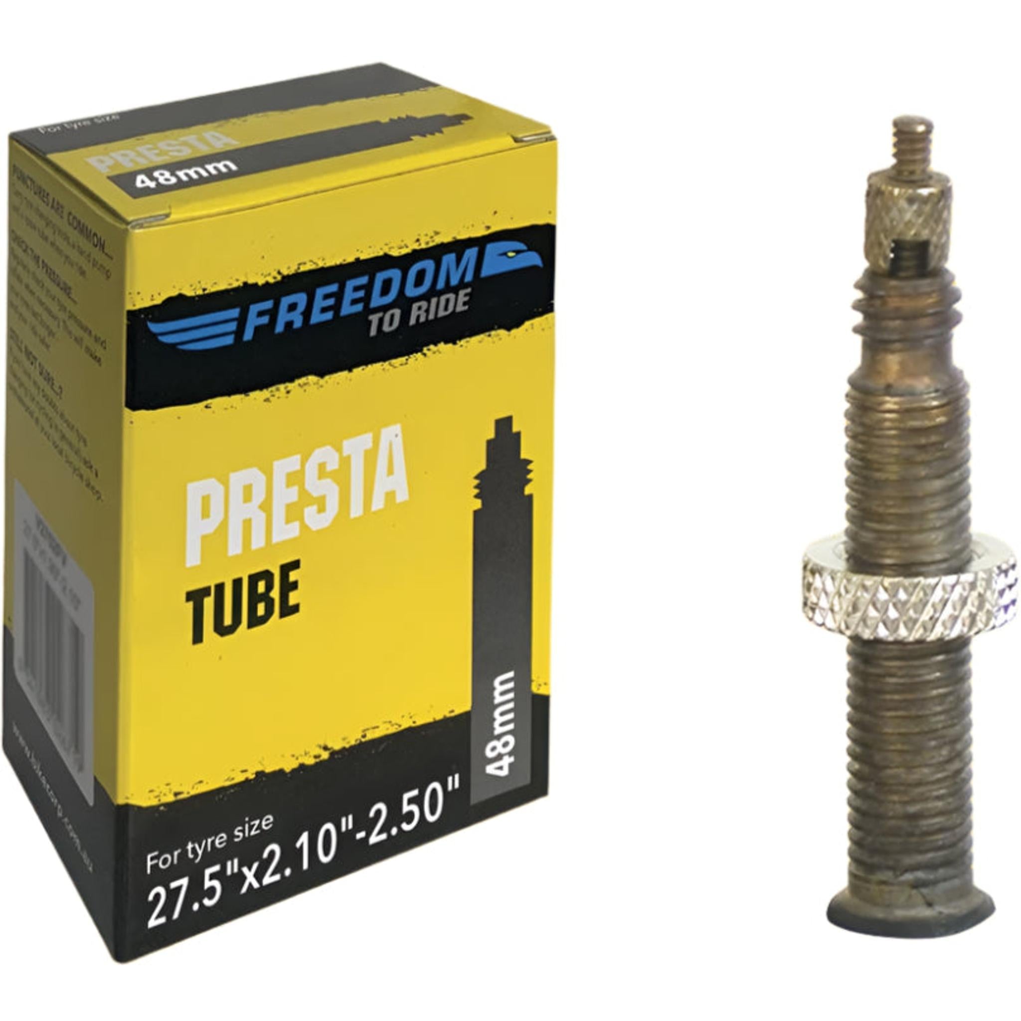 Freedom Tube Presta Valve Inner Tube 48mm 27.5 x 2.1-2.5"