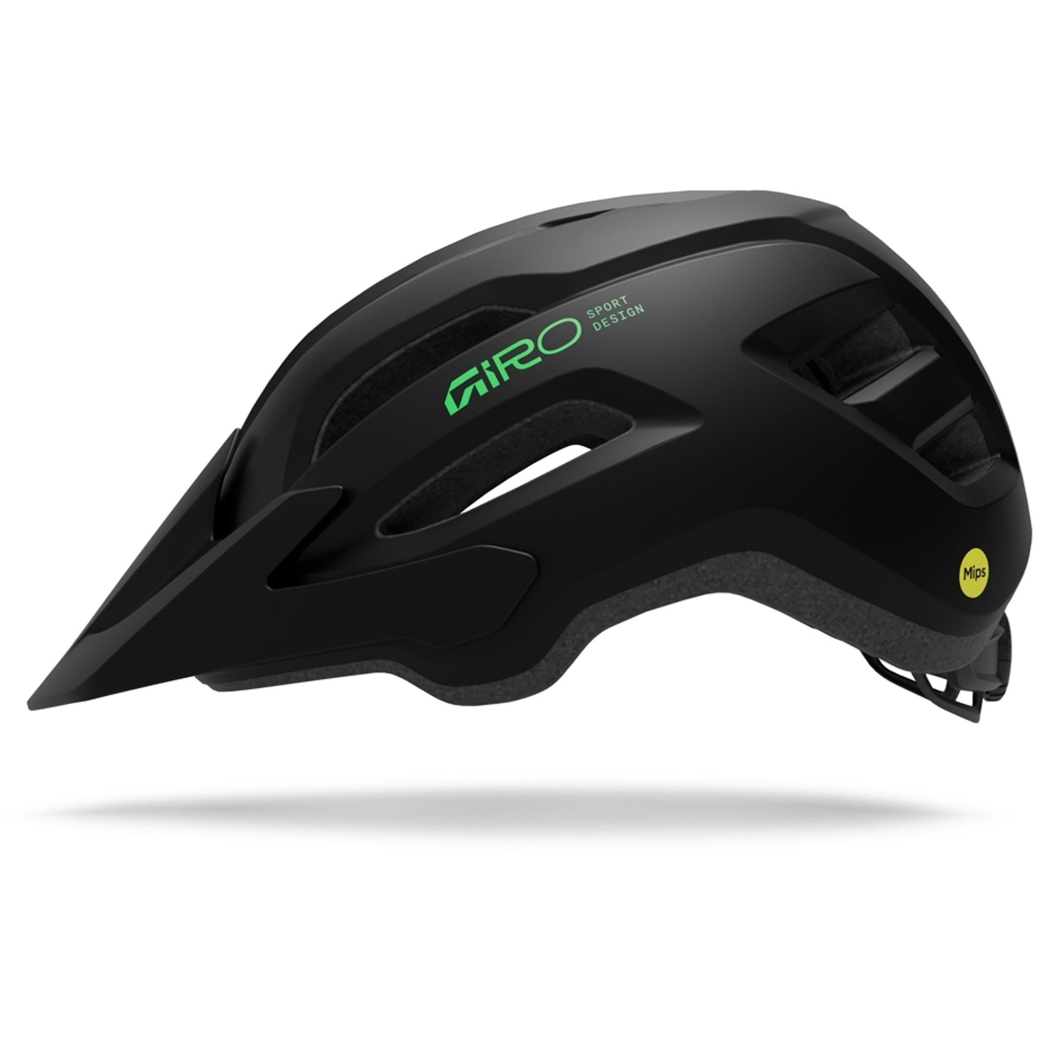 Giro Fixture Youth MIPS II MTB Helmet Matte Black/Vivid Green UNI Youth 50-57cm