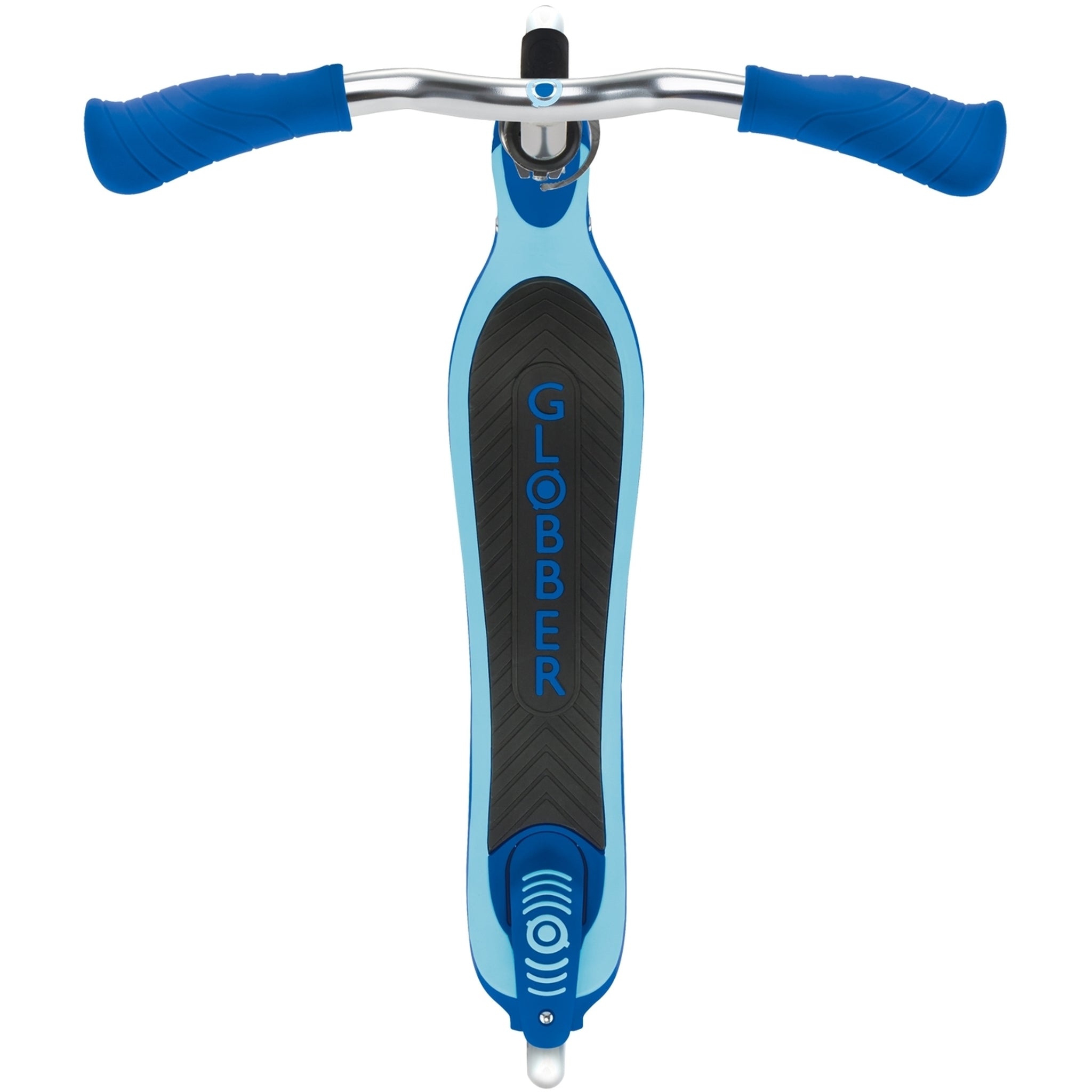 Globber Flow 125 Kids Scooter with Light Up Wheels Navy Blue