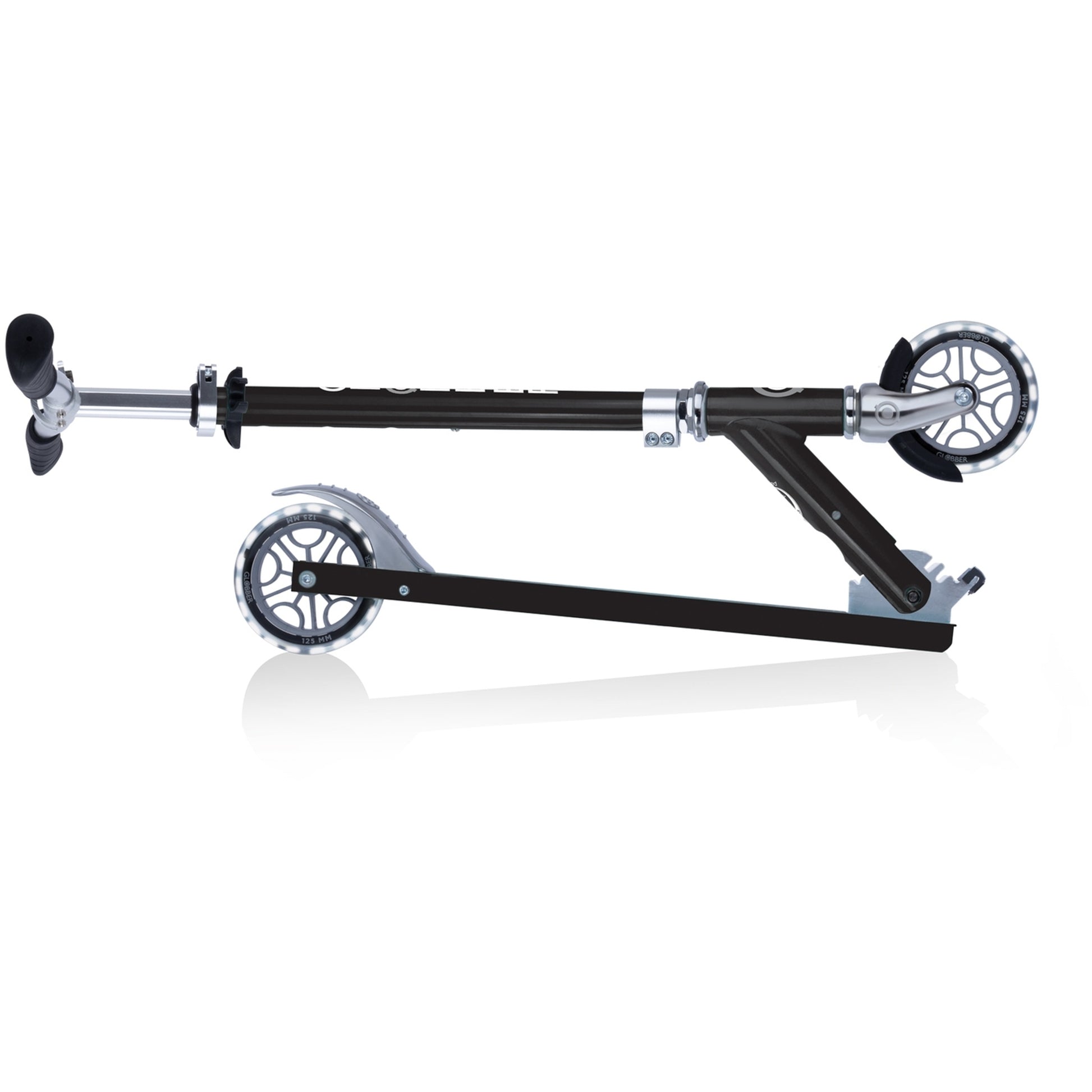 Globber Flow Element Kids Scooter with Light Up Wheels Black