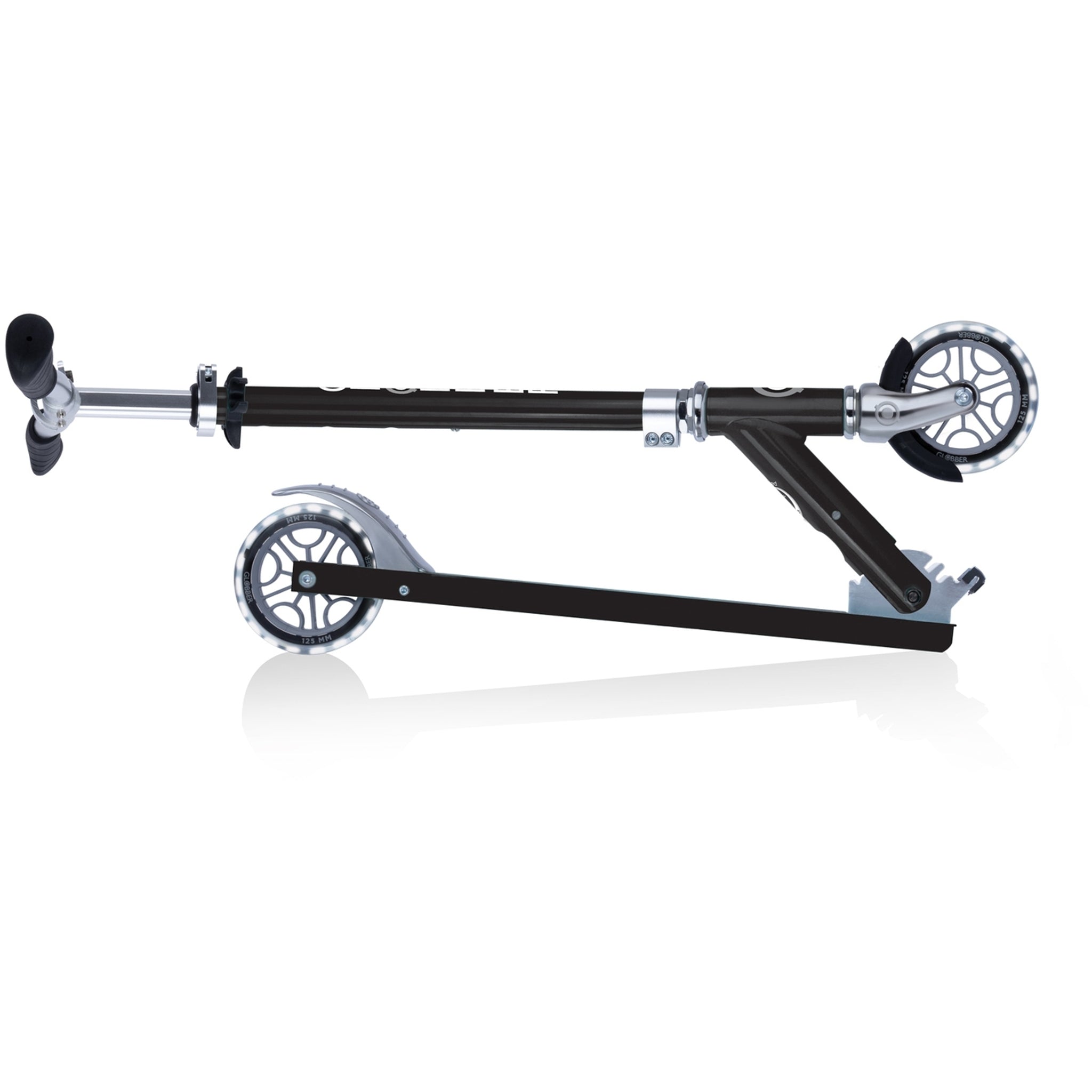Globber Flow Element Kids Scooter with Light Up Wheels Black