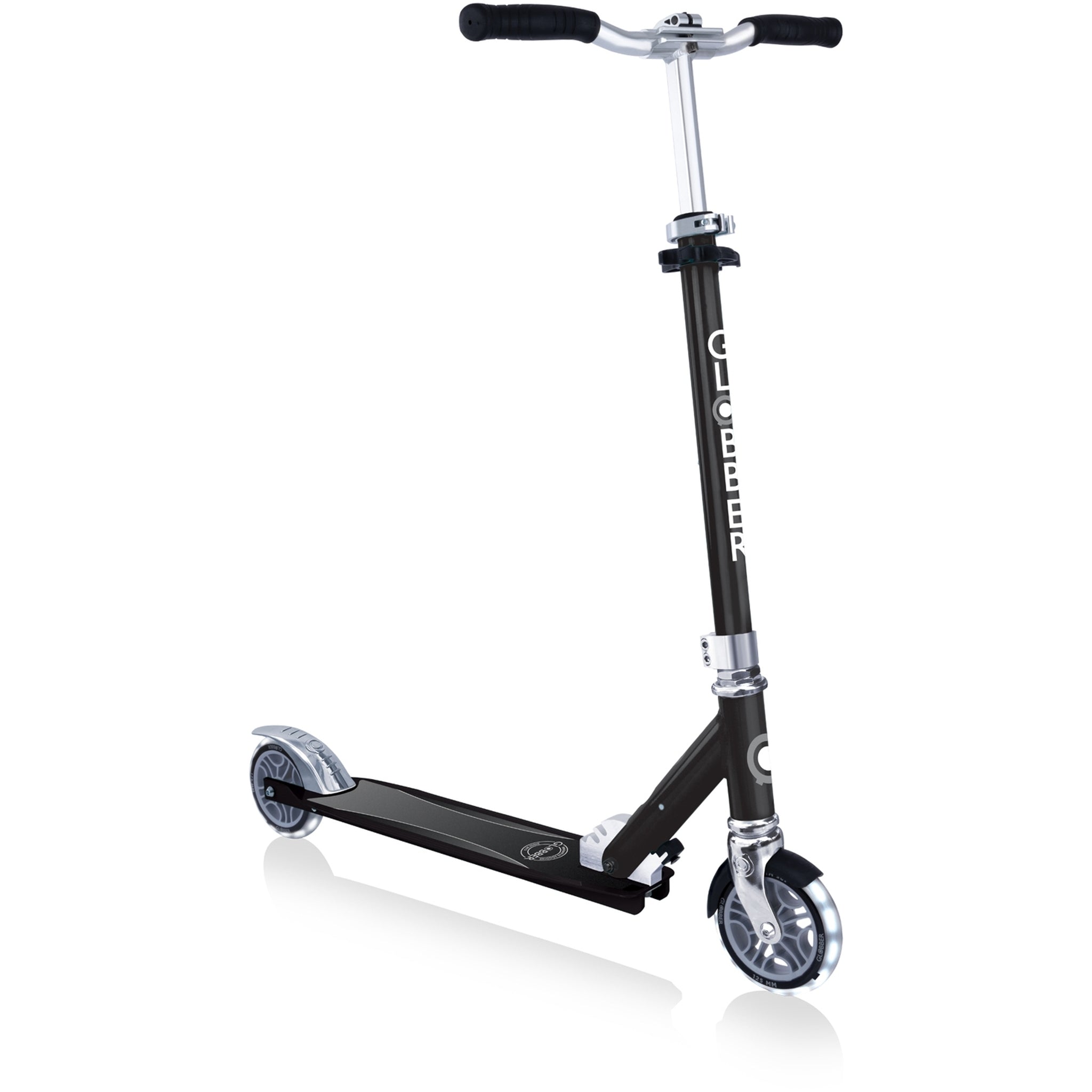 Globber Flow Element Kids Scooter with Light Up Wheels Black