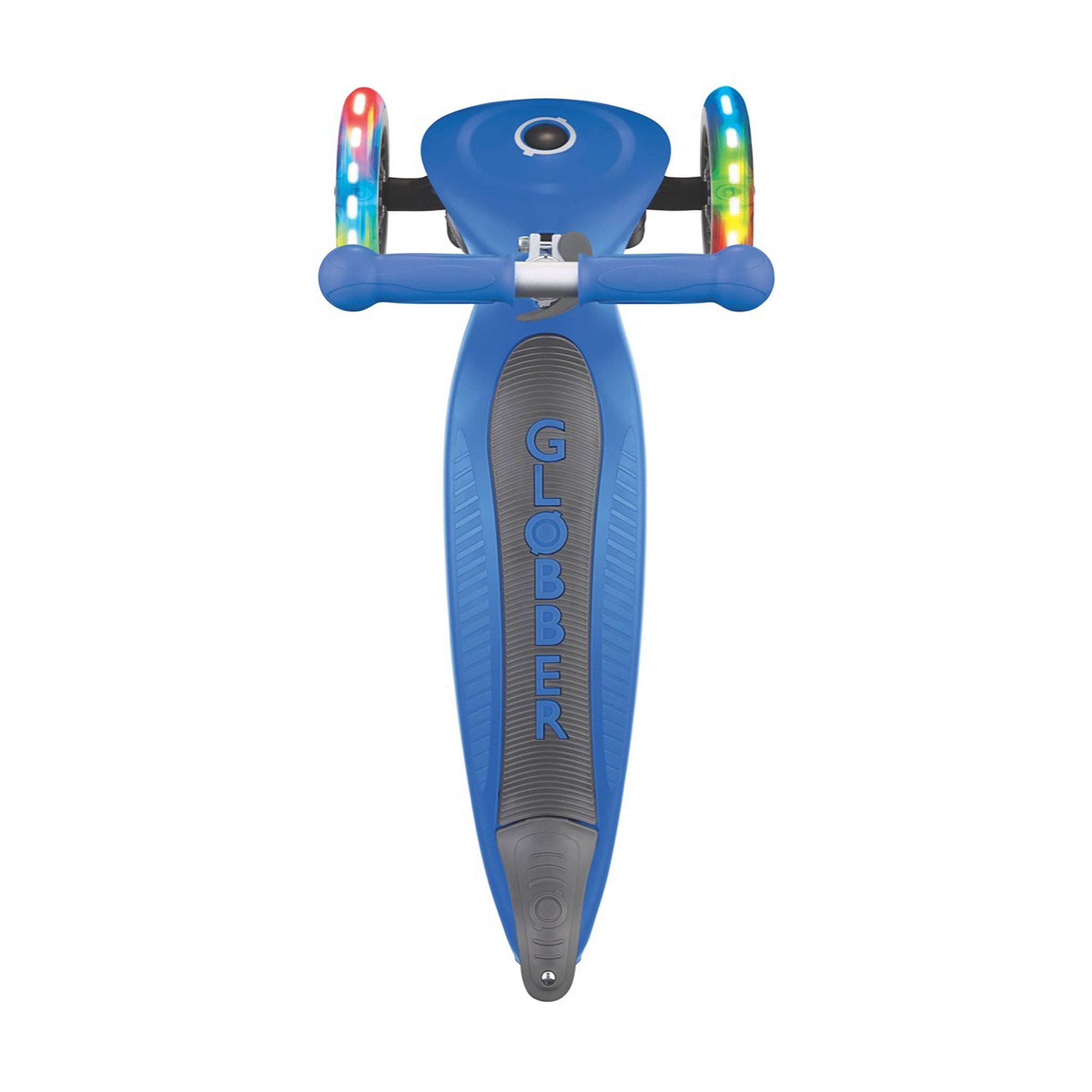 Globber Kids Primo Foldable Lights Scooter Navy Blue