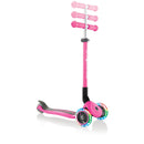 Globber Kids Primo Foldable Lights Scooter Neon Pink