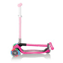 Globber Kids Primo Foldable Lights Scooter Neon Pink