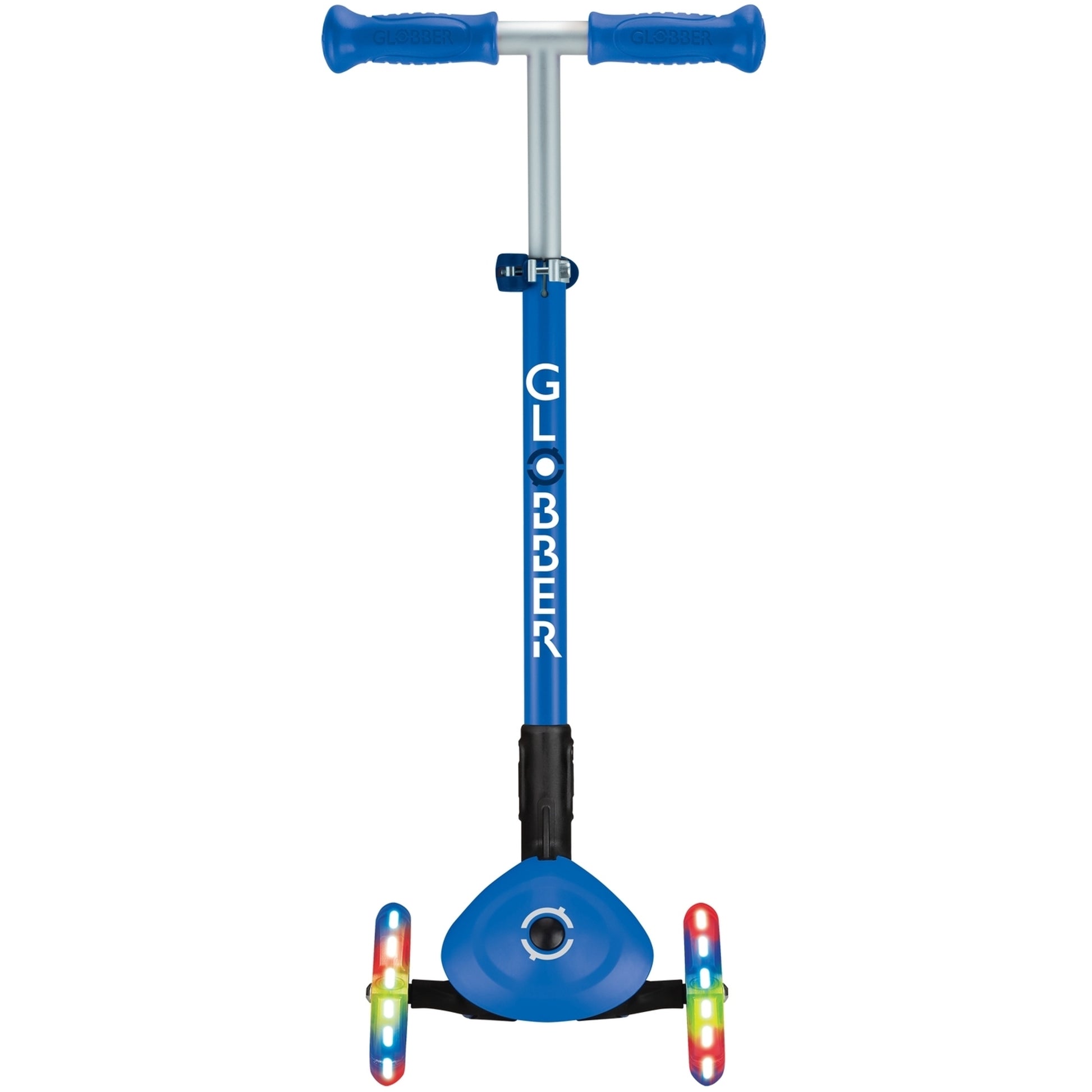 Globber Primo Foldable Lights Kids Scooter Navy Blue