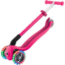 Globber Primo Foldable Lights Kids Scooter Neon Pink