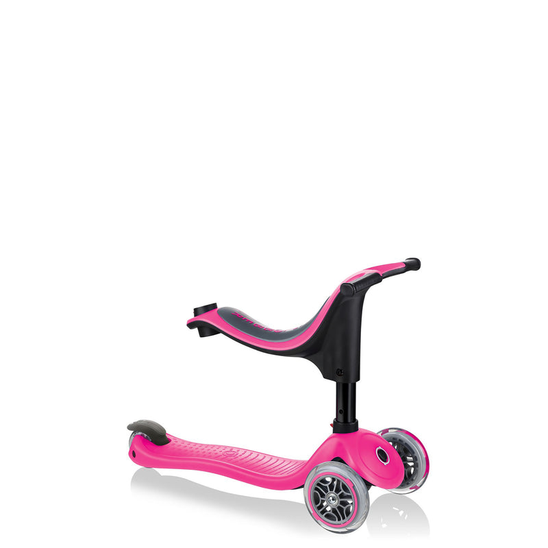 Globber Kids Go Up Sporty Convertible Scooter Deep Pink