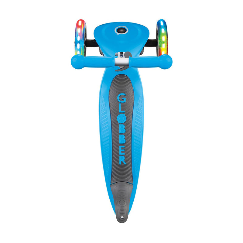 Globber Kids Primo Foldable Lights Scooter Sky Blue