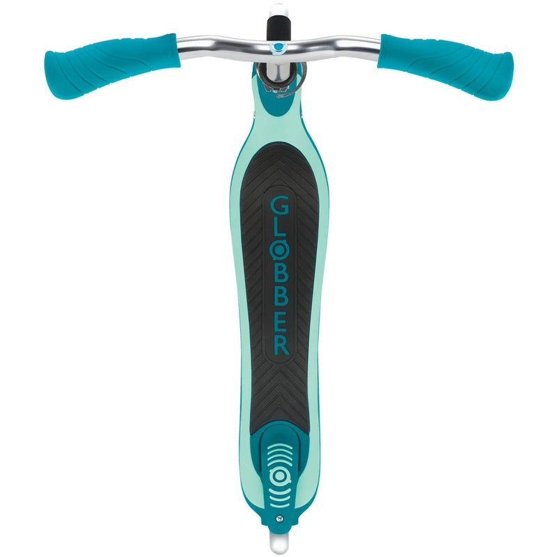 Globber Flow 125 Kids Scooter with Light Up Wheels Teal