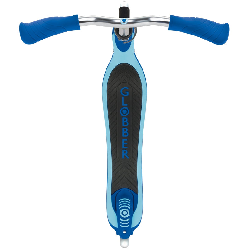 Globber Flow 125 Kids Scooter with Light Up Wheels Navy Blue