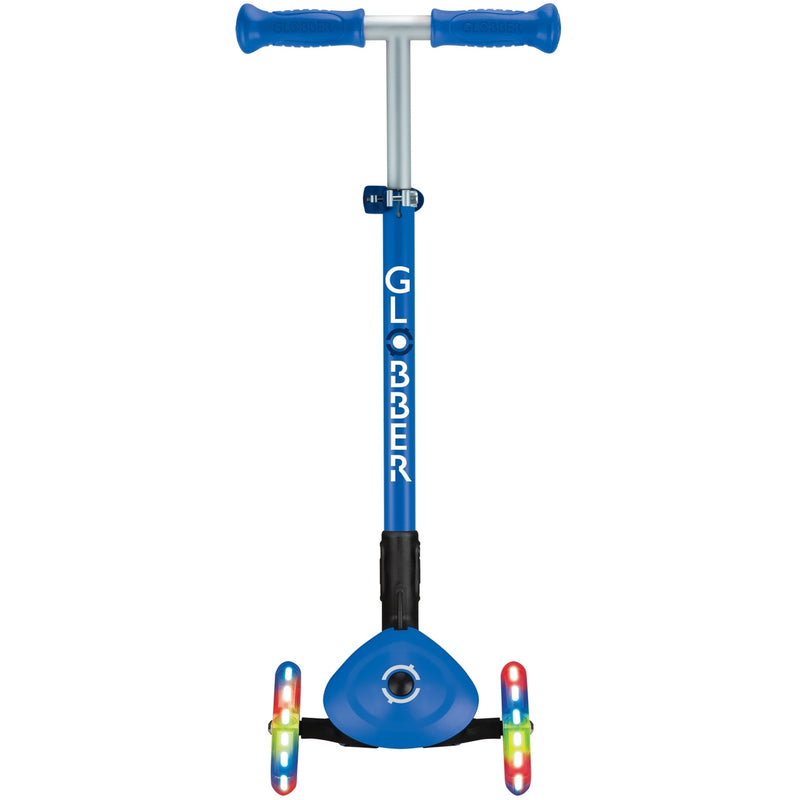 Globber Primo Foldable Lights Kids Scooter Navy Blue