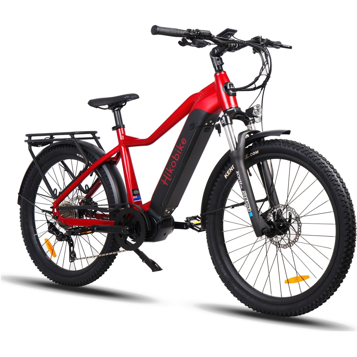 Hiko Ascent Electric Hybrid Bike 720Wh Battery Red