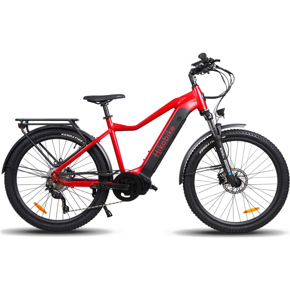 Hiko Ascent Electric Hybrid Bike 720Wh Battery Red