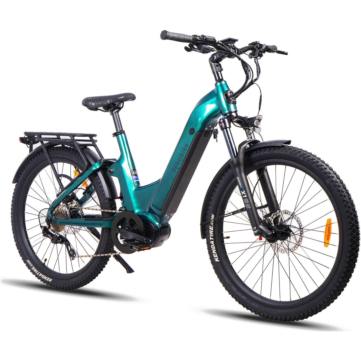 Hiko Patrol 27.5" Electric Hybrid Bike 720Wh Battery Green