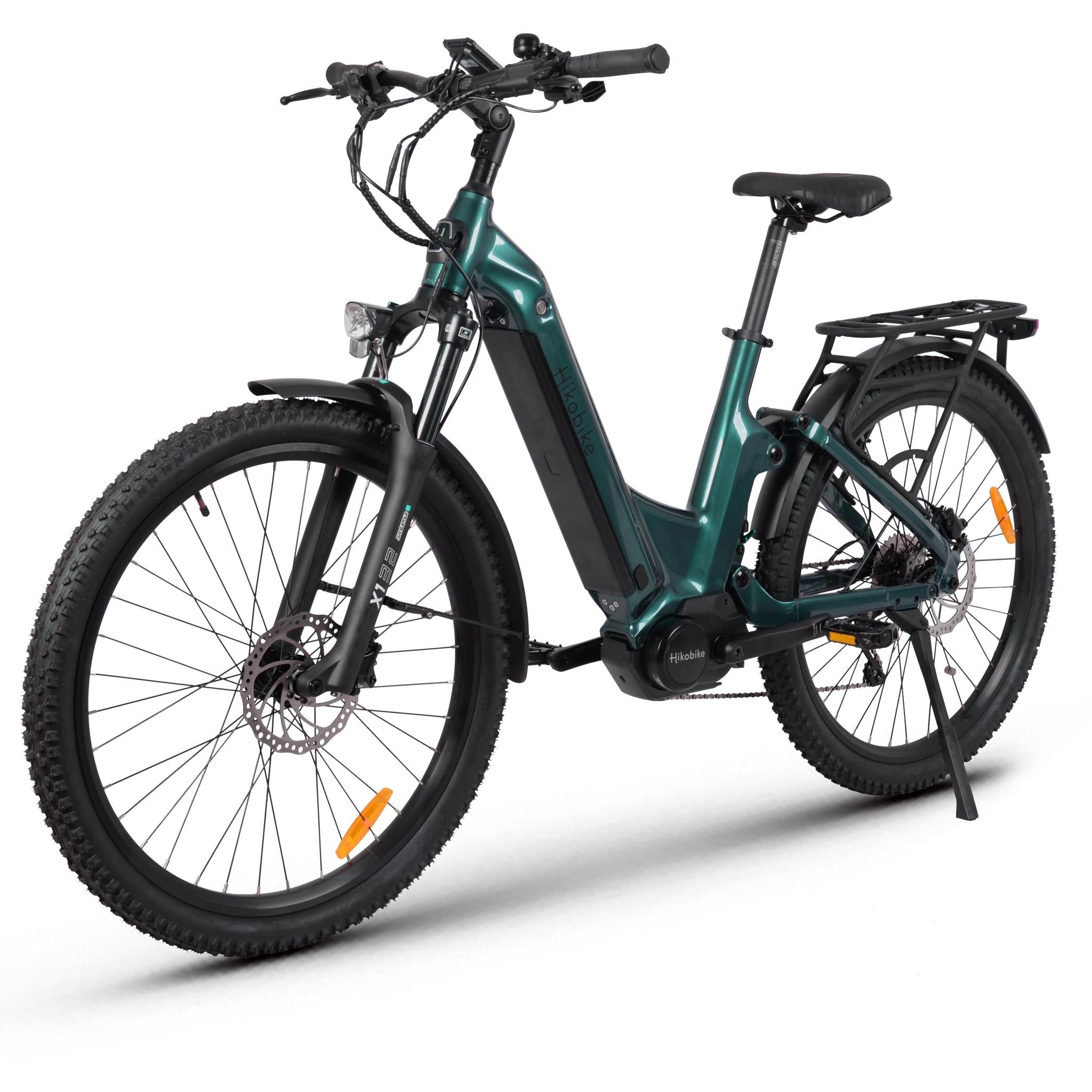 Hiko Patrol 27.5" Electric Hybrid Bike 720Wh Battery Green