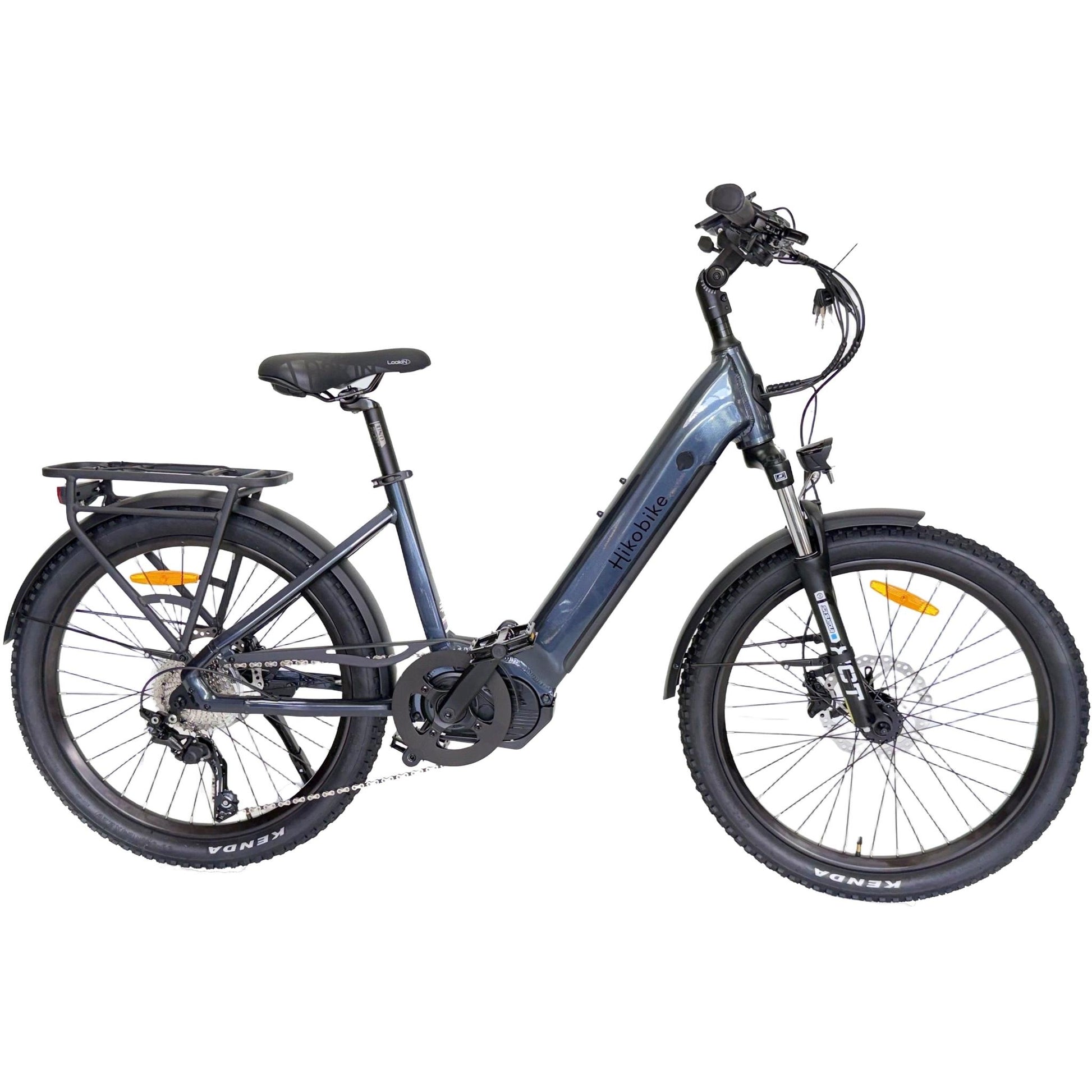 Hiko Swift 24" Electric Hybrid Bike Gunmetal Blue